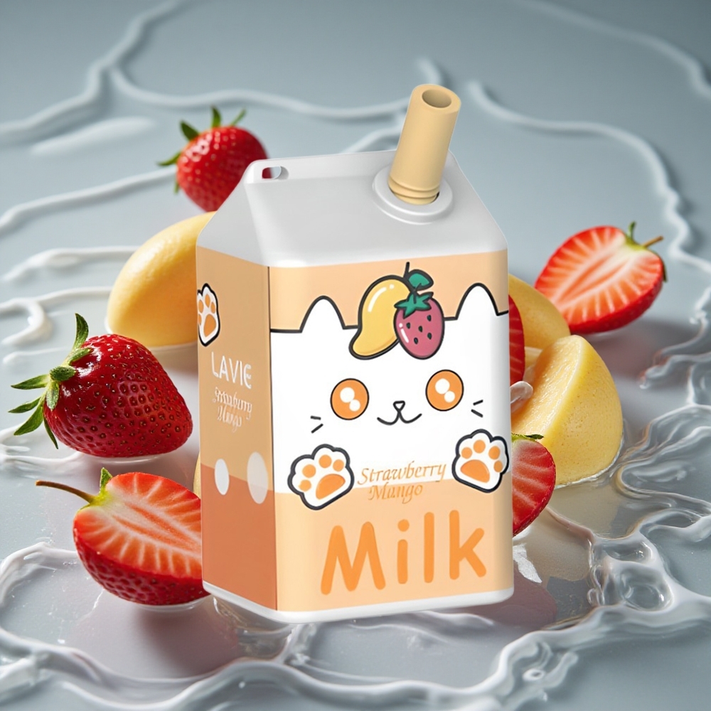 LAVIE Pienas 7000 Puffs Vienkartinis Vape Braškė Manguotas