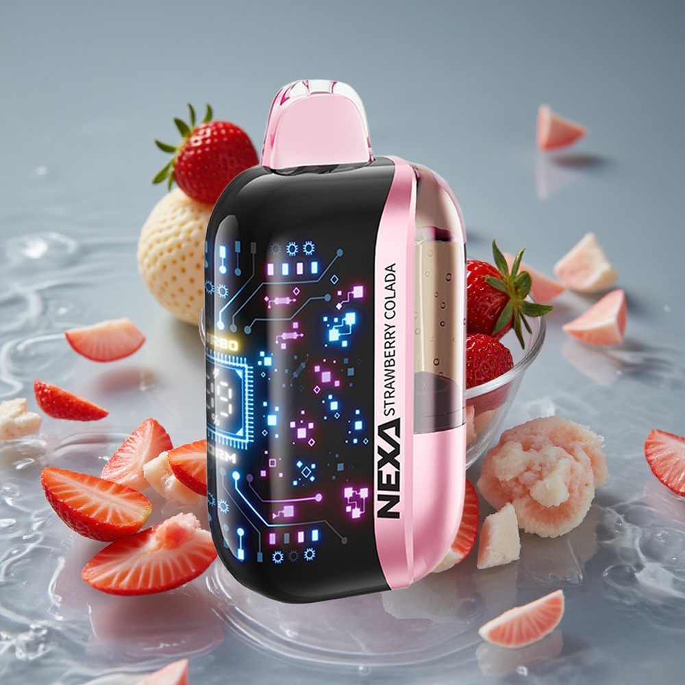 NEXA Ultra 50K Vienkartinis Vape Braškių Kolada su 20ml Talpos