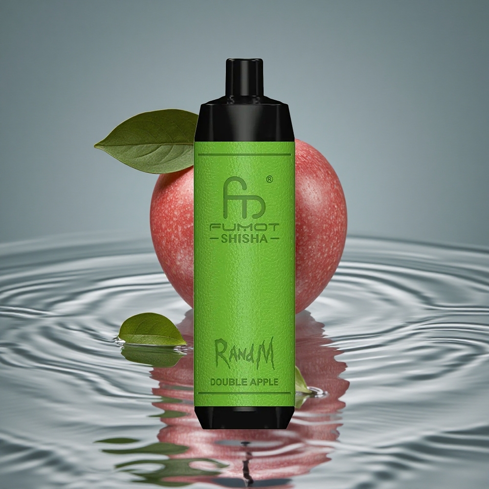 RandM Fumot Shisha 10000 Puffs Vienkartinis Vape Dvigubas Obuolys