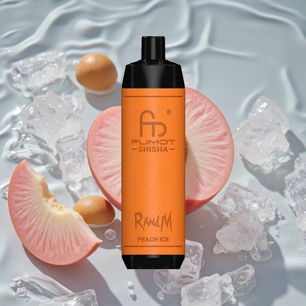 RandM Fumot Shisha 10000 Puffs Vienkartinis Vape Persikų Ledas