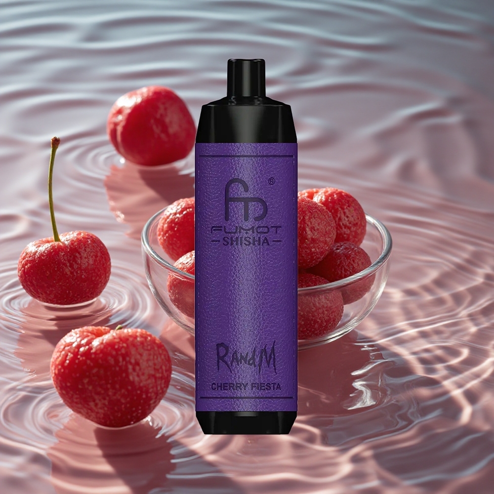 RandM Fumot Shisha 10000 Puffs Vienkartinis Vape Vyšnių Šventė