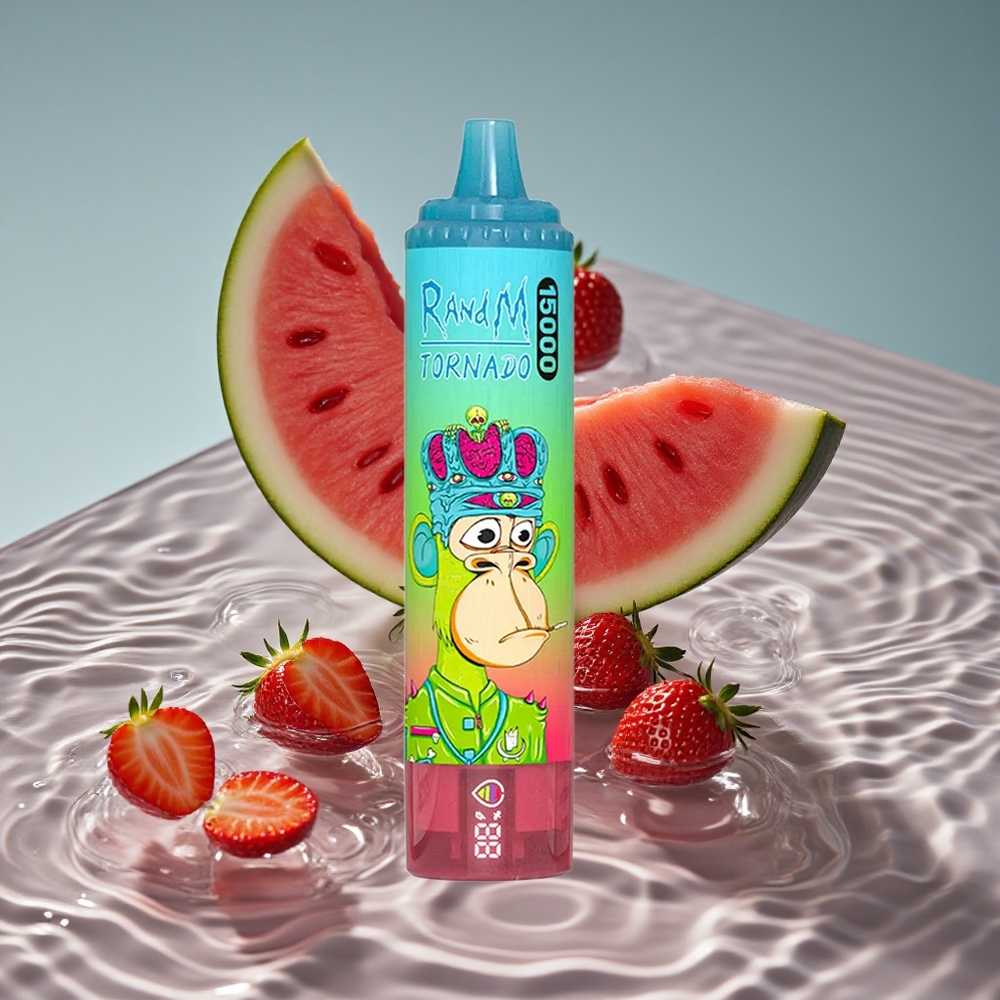 RandM Fumot Tornado 15000 Puffs 25ml Braškė Arbūzas