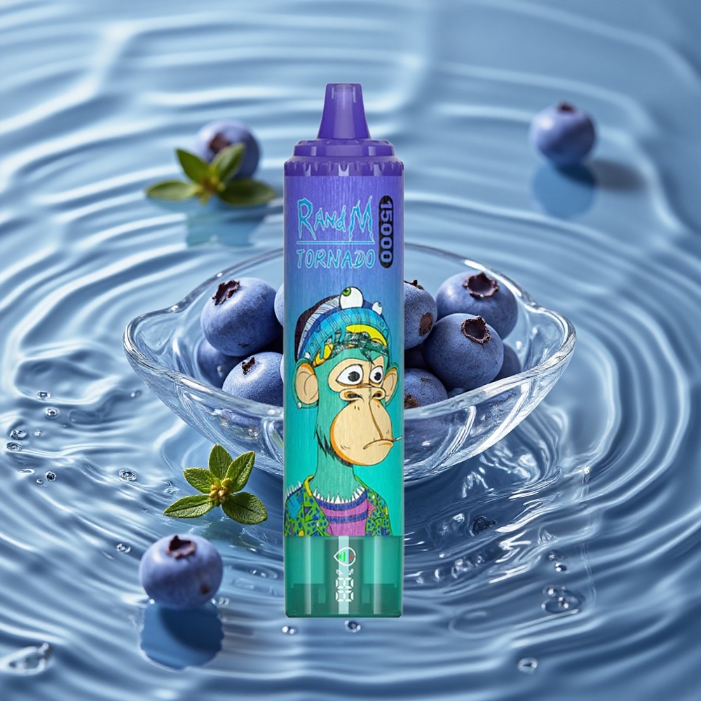 RandM Fumot Tornado 15000 Puffs 25ml Mėlynųjų Uogų Ledas
