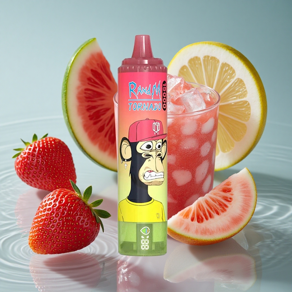 RandM Fumot Tornado 15000 Puffs Braškių Arbūzų Limonadas