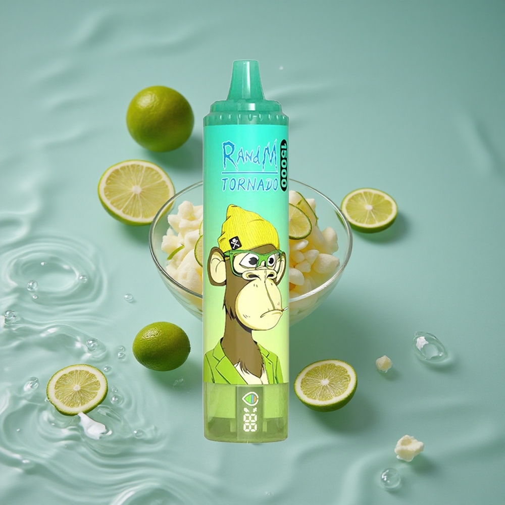 RandM Fumot Tornado 15000 Puffs Vienkartinis Vape Citrinų Žaluma