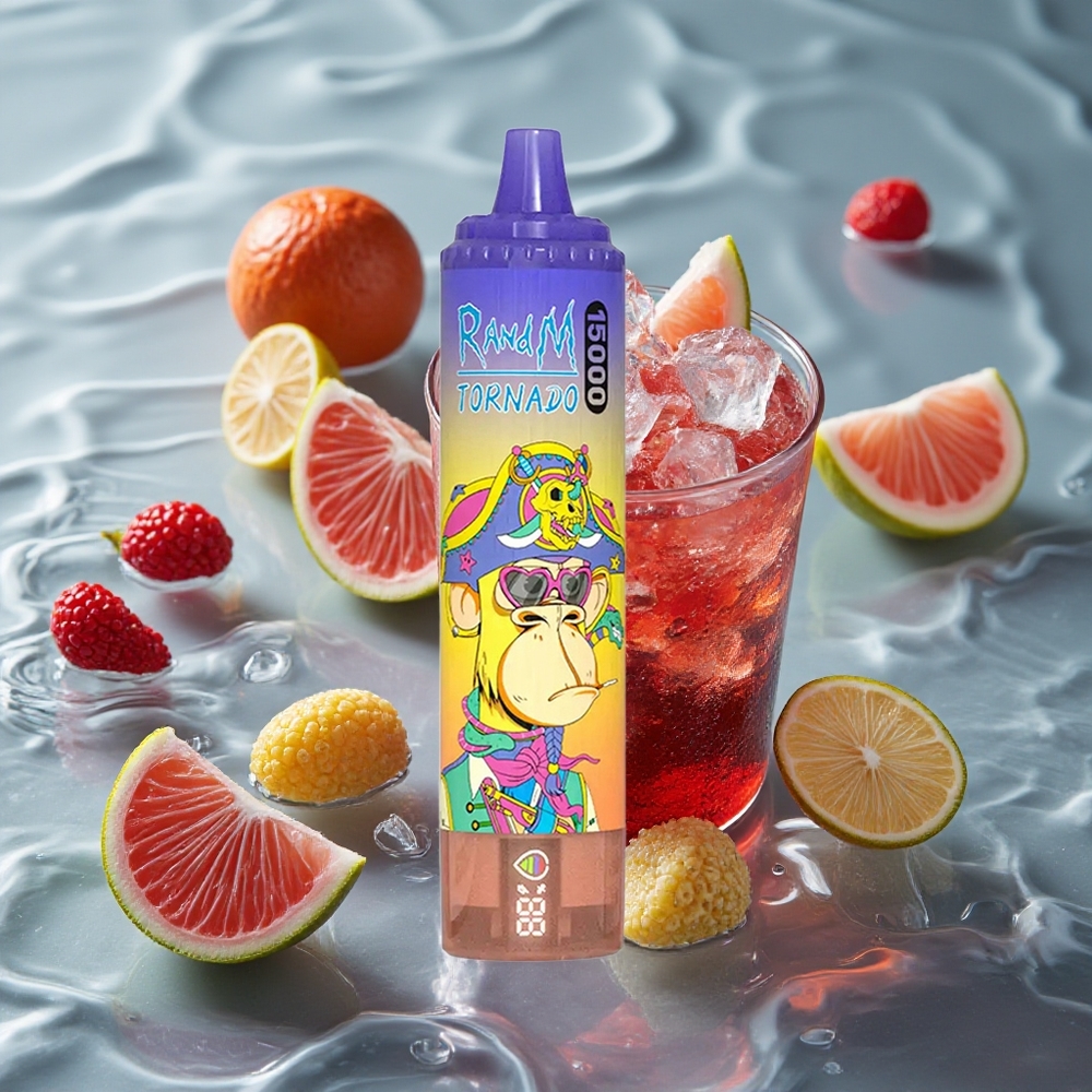 RandM Fumot Tornado 15000 Puffs Vienkartinis Vape Kolos Šaldytuvas