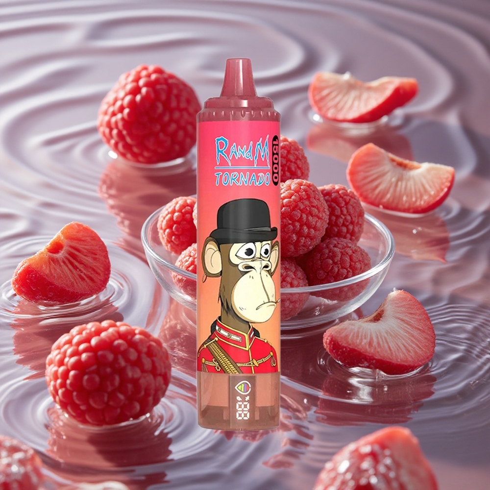 RandM Fumot Tornado 15000 Puffs Vienkartinis Vape Raudona Energija Ledas