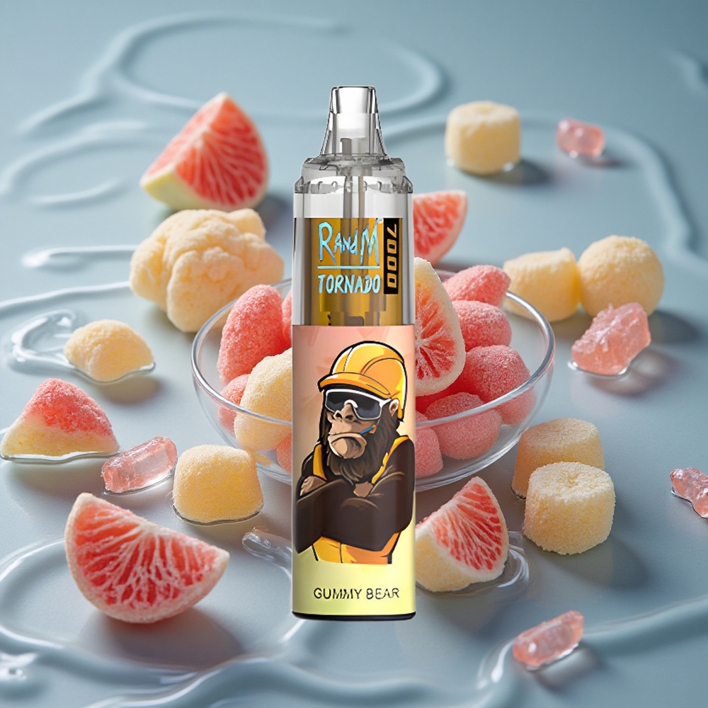 RandM Fumot Tornado 7000 Puffs Vienkartinis Vape Guminis Meškiukas