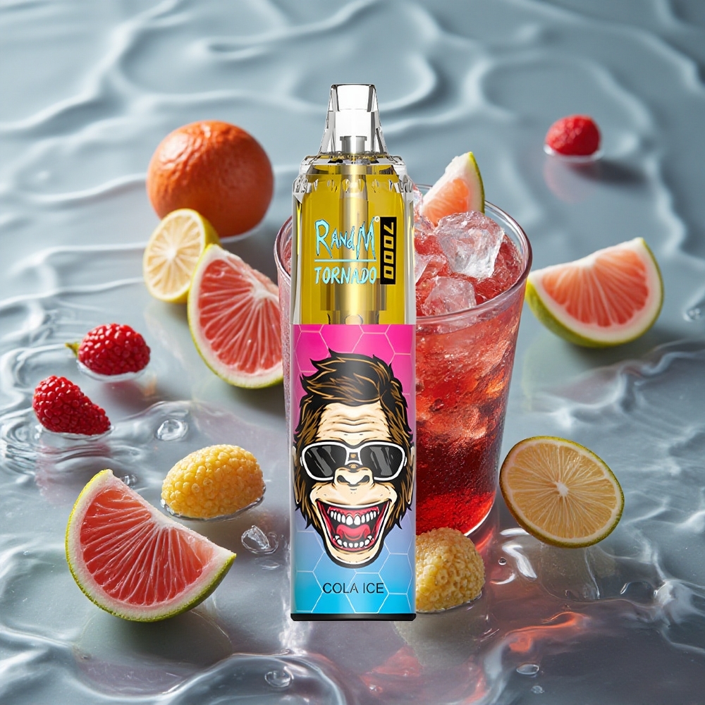 RandM Fumot Tornado 7000 Puffs Vienkartinis Vape Kolos Ledas