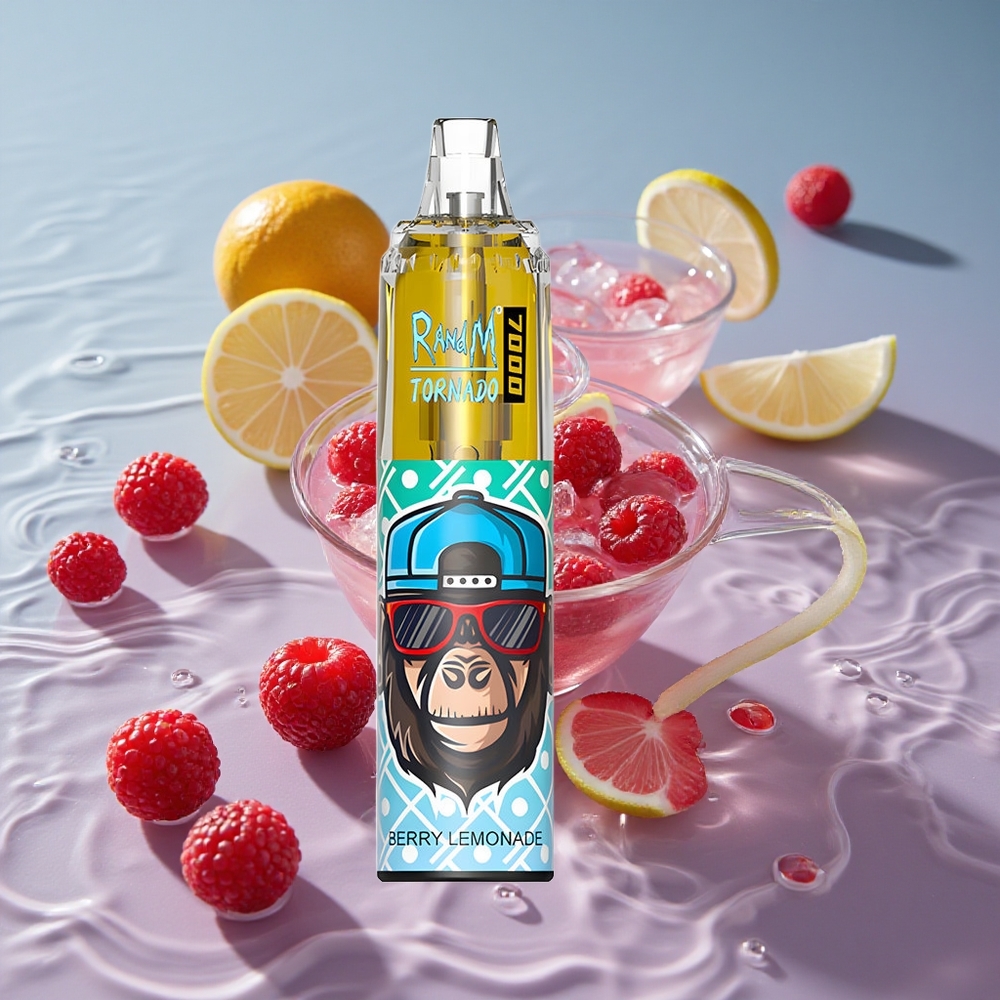 RandM Fumot Tornado 7000 Puffs Vienkartinis Vape Uogų Limonadas