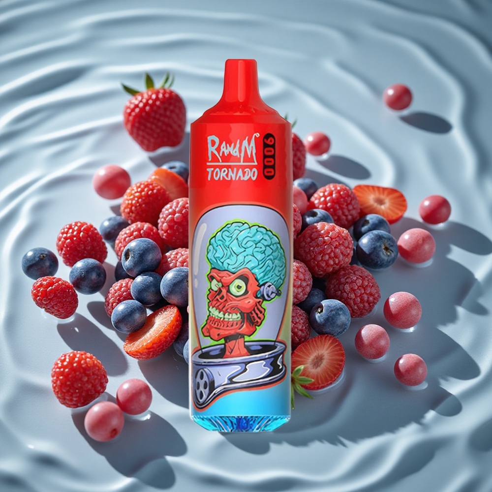 RandM Fumot Tornado 9000 Puffs Vienkartinis Vape Mišrios Uogos