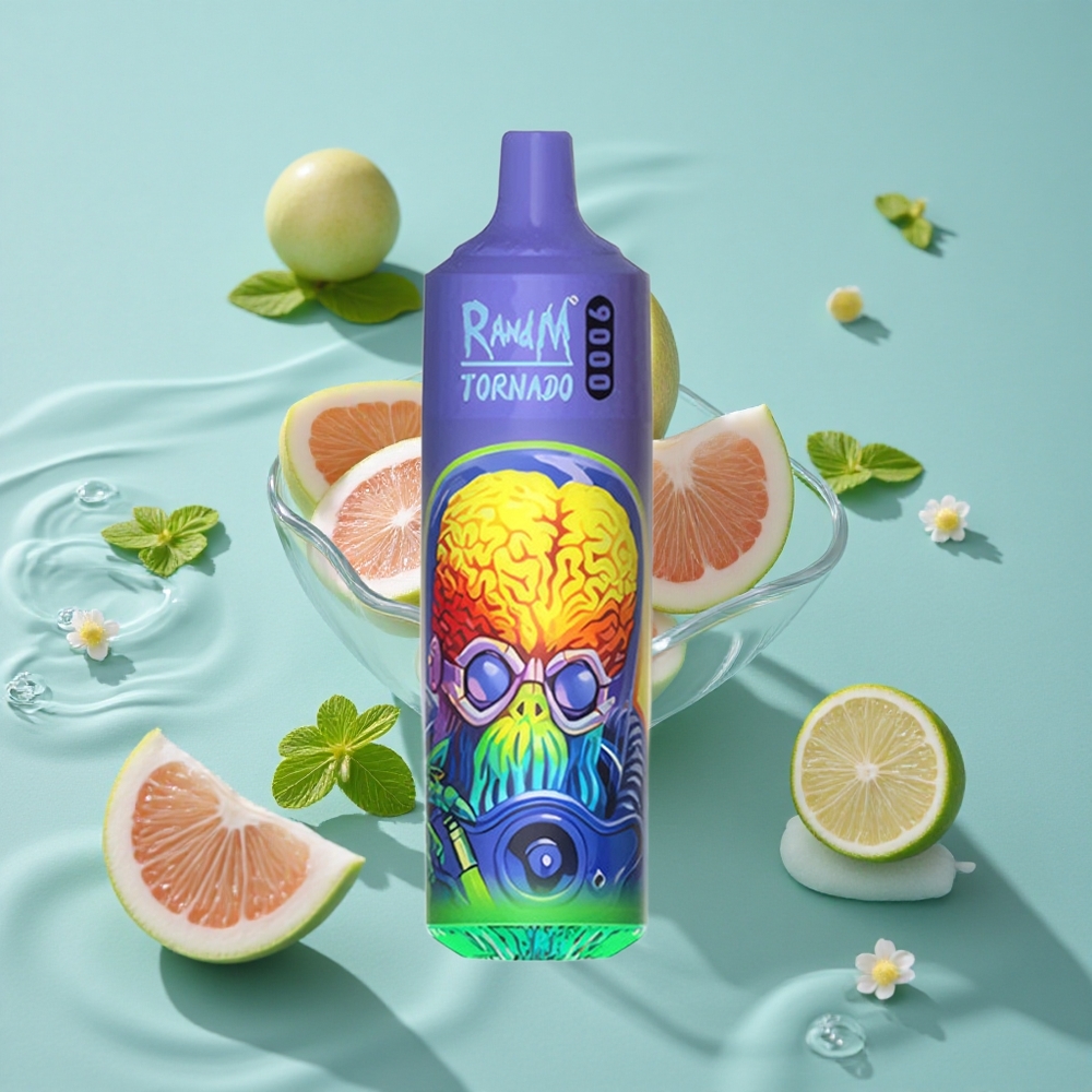 RandM Fumot Tornado 9000 Puffs Vienkartinis Vape Šalta Mėta