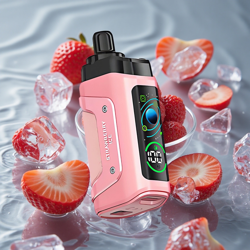 Razz Bar 45000 Puffs Vienkartinis Vape 1.0 Ohm Tinklelio Ritė Strawberry Ice