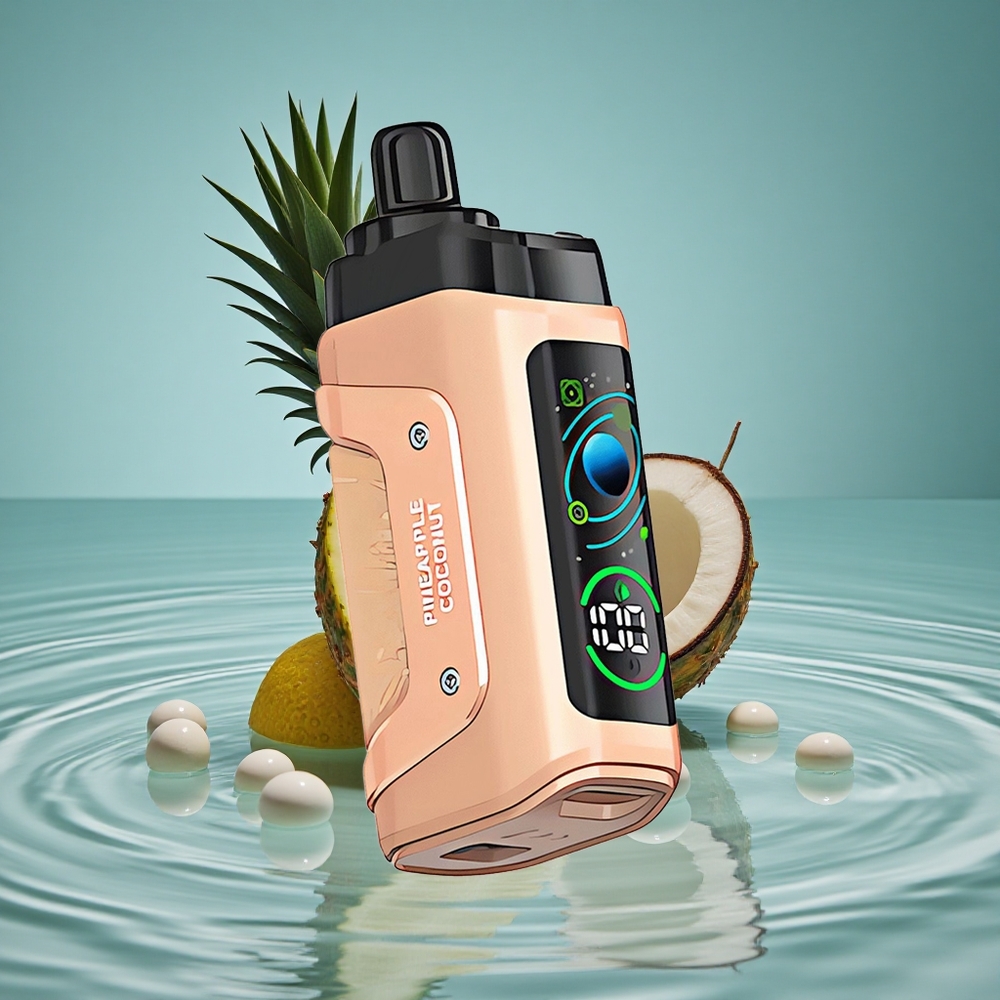 Razz Bar 45000 Puffs Vienkartinis Vape Ananasas Kokosas